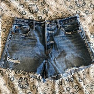 Cello High Waisted Cut Off Jean Shorts Size L Large 28 29 30
